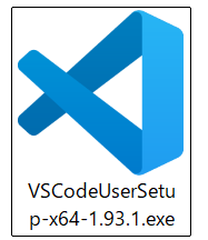 vscodeインストーラ画像