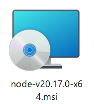 node.jsインストーラー画像