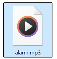 作成したアラーム用MP3ファイル画像