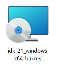 JDK21インストーラー画像