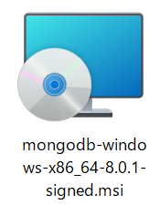 MongoDBサーバーインストーラーアイコン画像