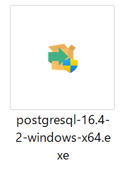 PostgreSQLインストーラー画像